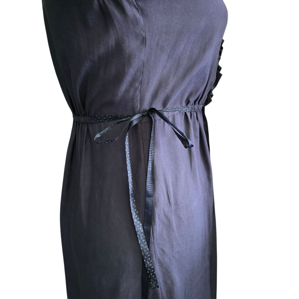 Women's American Eagle Outfitters Navy Ruffle Mini Dress - xs - Picture 7 of 9